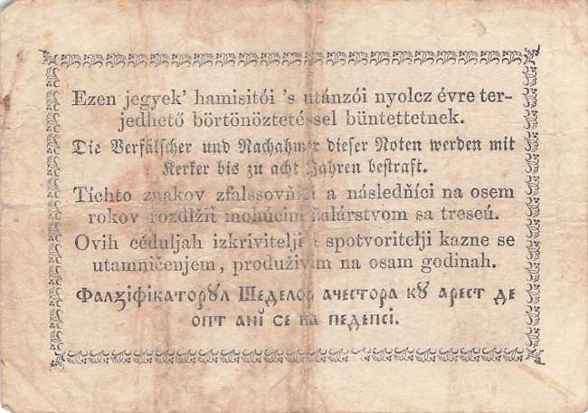 P.S121 15 Pengö Ungarn 1849